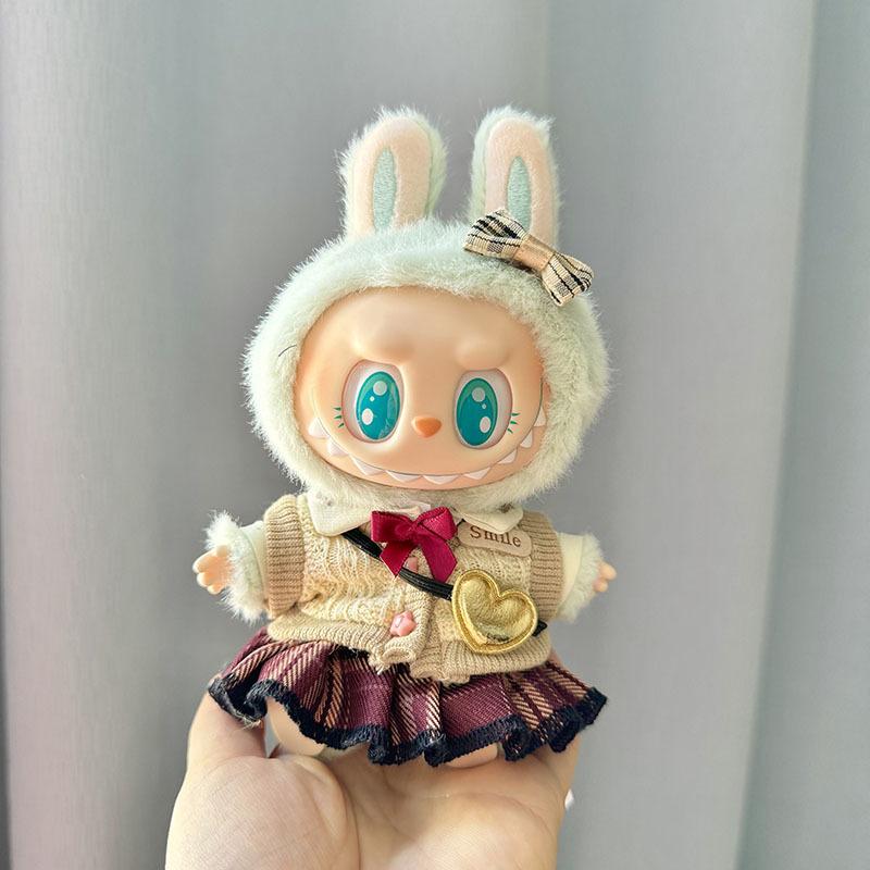 13 Styles Cute Mini Plush Doll'S Clothes Outfit Accessories Korea Kpop Exo Labubu II Idol Dolls Jumpsuit Sitting Party Clothing