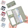 RFID Blocking Ultra-Thin Wallet for Women, Multi-Card Check Credit Card Bag Multi-functional Zipper Buckle Long Fashion wallet