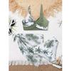 2025 Girls' Summer Floral Three-Piece Swimwear Set