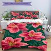 3pcs Floral Pattern Bedding Set, Suitable for Bedroom Decoration, (Includes 1 Duvet Cover And 2 Pillowcases, Quilt Not Included) yy250822193