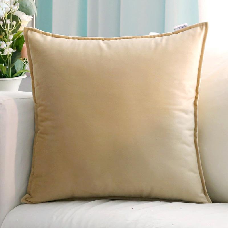 Velvet Cushion Cover Solid Color Square Pillow Covers for Home Living Room Sofa Decorative Headboard Pillowcase 50x50cm/60x60cm