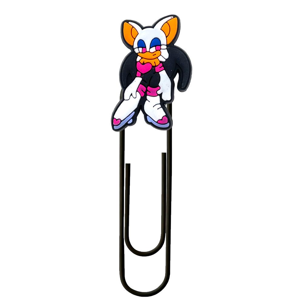 Sonic the Hedgehog Cute Metal Bookmark Paper Clip - Colorful DIY Stationery Ornament