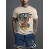 New Men's Round Neck Short Sleeve Shorts Suit Fashionable And Simple For Outdoor Activities And Daily Wear Two-piece Set