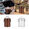 Windproof Vehicle Ashtray Portable Metal Bucket Style Stops Ashes Spread During Driving Simple Disassembly