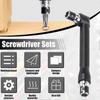 Mini 36-Tooth Ratchet Screwdriver Narrow Space Gap Maintenance Operation Bit Sleeve L-Shaped Wrench