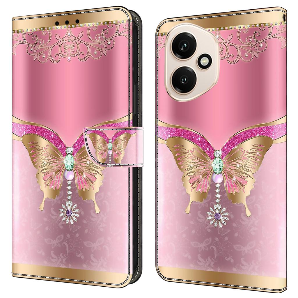 For Honor 400 5G (Global) Case 3D Pattern PU Leather Wallet Phone Cover with Stand
