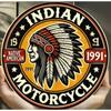 Vintage Indian Motorcycle Metallväggkonst Retro Garageskylt Vattentålig Aluminium