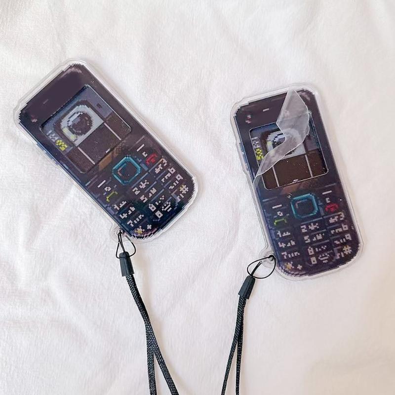 Modern Phone Pendant Key Jewelry Practical Keychain Pendant Phone Jewelry PVC Texture Present for Daily Use Party