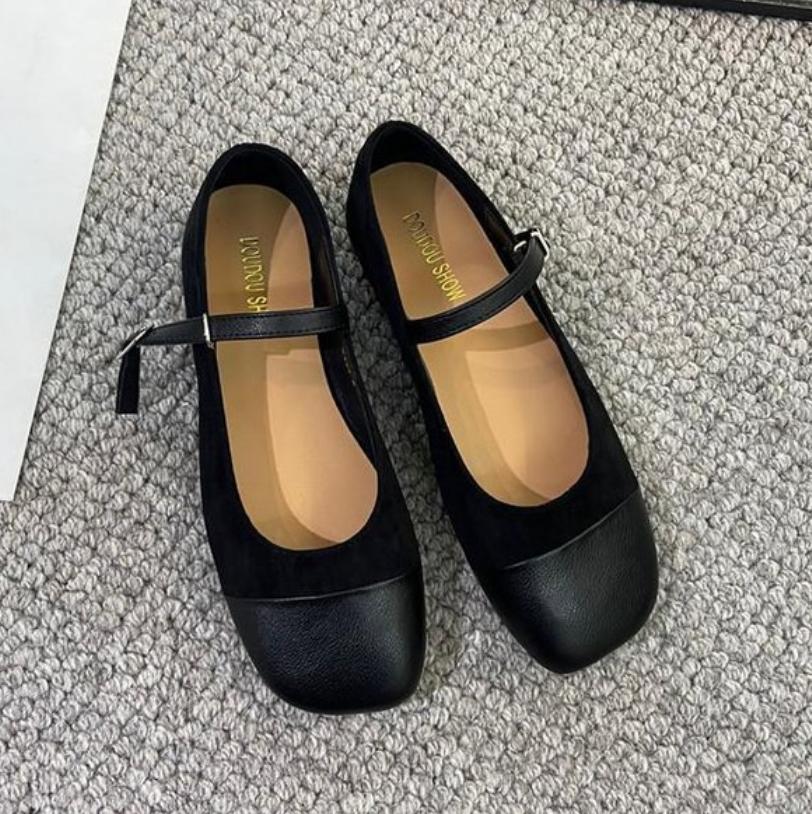 Fashion Designer Mary Jane Shoes Women Hand Stitch Casual Streetwear Ballet Flats Japanese Women Sling Shoes Loafers Zapatos De Mujer