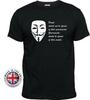 V For Vendetta Tshirt Anonymous Governunisexts Should Fear Their People T Shirt