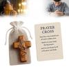 1/2/3Pcs Prayer Hands Cross: A Pocket-Sized Sanctuary Handheld Heart Carry In To Pocket Supp Natural With Emotional Resin C X9G7