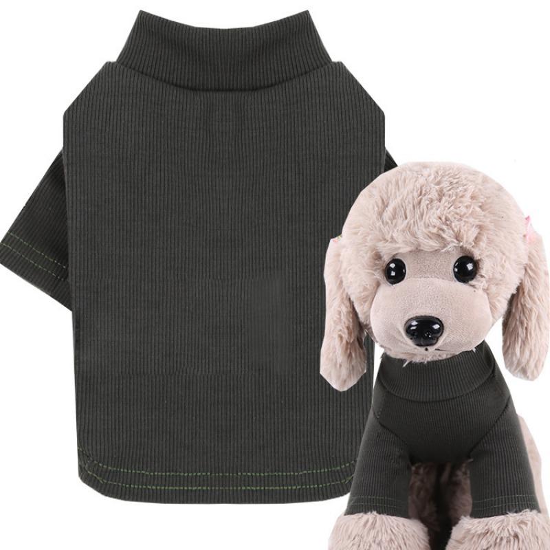 Spring, Autumn and Winter Dog Base Shirts, Dog Clothes, Versatile Elastic Cotton Comfortable Pet Supplies, Cat Home Clothes