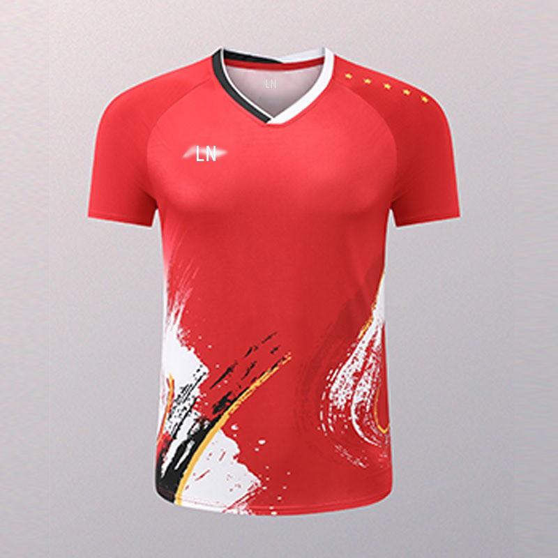 Unisex Badminton Shirt Short Sleeve Quick Dry Sport T-Shirt Men Women Kids Training Competition