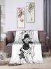 Toxic Toji Japanese Manga Flannel Blanket Soft Autumn Throw for Kids Living Room Street Trend Sofa Bed Cover Bedspread