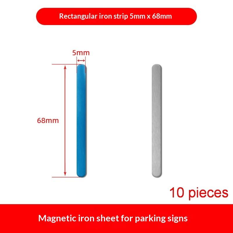 Self Adhesive Magnetic Metal Strips 10Pcs Non Scratch for Car Parking Sign Phone Mount Furniture Accessories