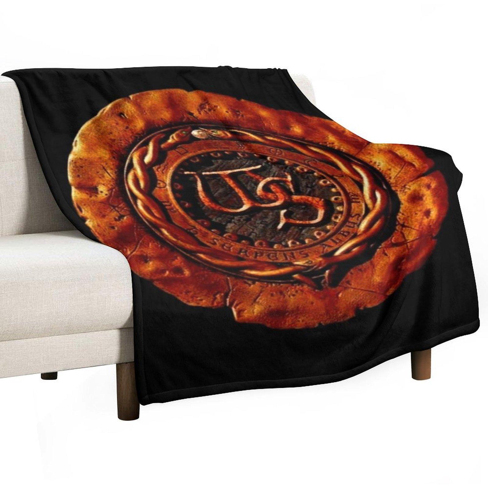 whitesnake new logo Throw Blanket Vintage Sleeping Bag Retros Loose Blankets 30x40in
