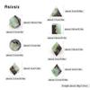 7 Pcs Black Green Golden Number Sharp Edge Resin Dice Polyhedral Dice Suitable for Role-Playing RPG    Board Game