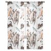 Line Cat Flower Animal Fish Bedroom Curtains Tulle Sheer Curtain Living Room Home Decor Voile Drapes