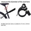 Mountain Bike Seat Post Clamp Aluminum Alloy Ultralight 31.8mm Bicycle Quick Release Seat Tube Clamp Lock Buckle Cycling Parts