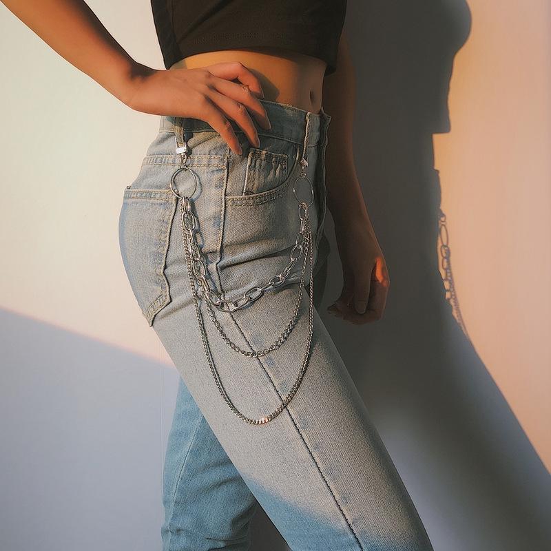Buy Women Punk Pant Chain Belt Female 