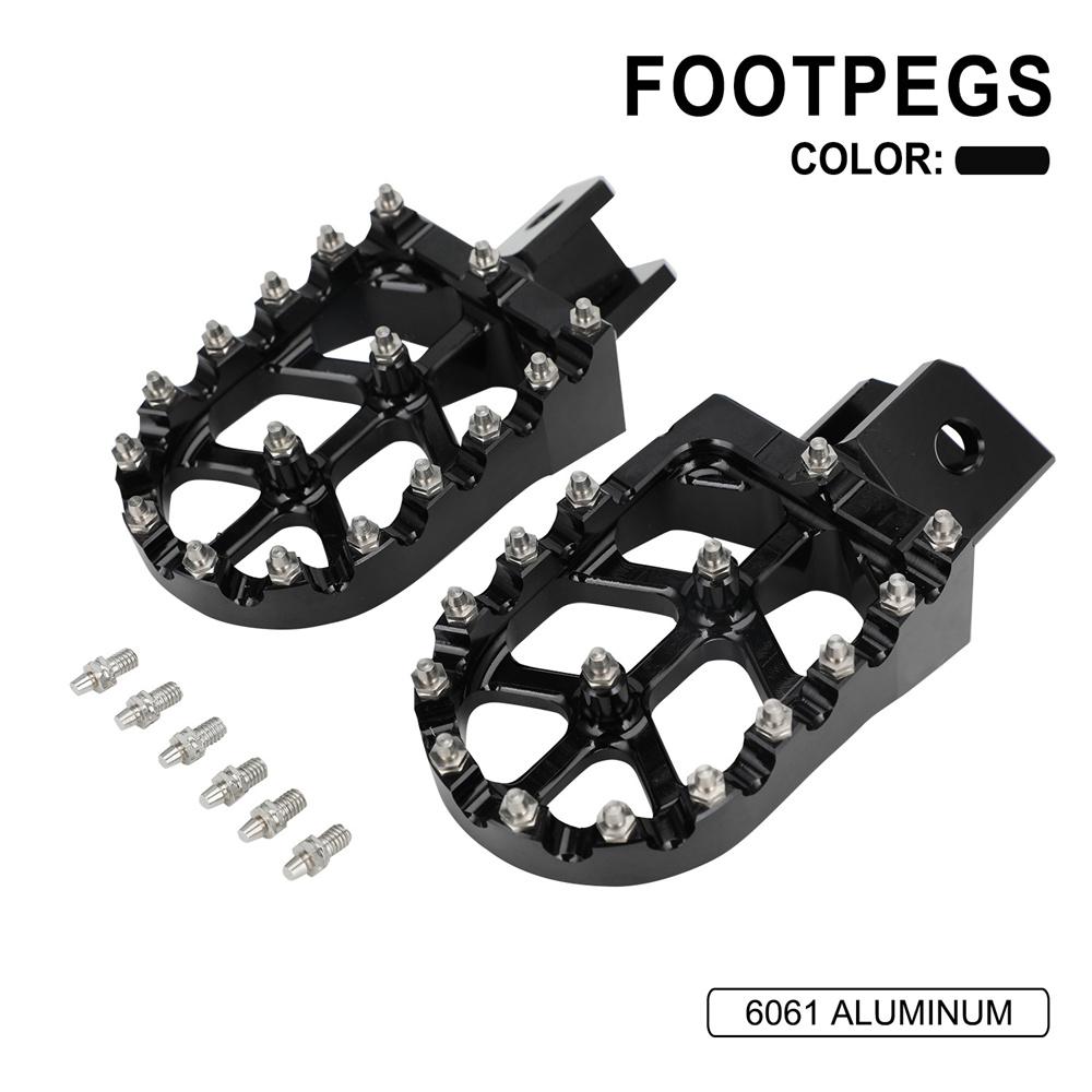 

Motorcycle Footpegs Rest Pedal Black For Yamaha TW 200 TW200 1987-2023