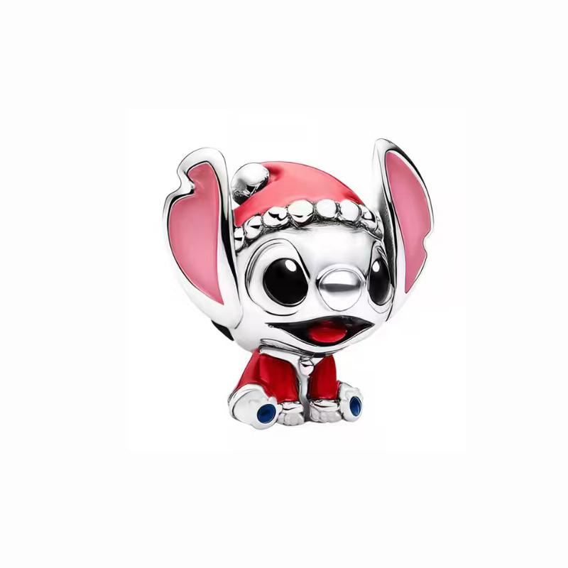 Christmas Cartoon Charm Beads Collection Pendant Charms Festive Santa Cute Animal Design Beads for Women DIY Jewelry Accessories