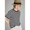 Women's Tencel Silk Blend Classic Striped T-Shirt