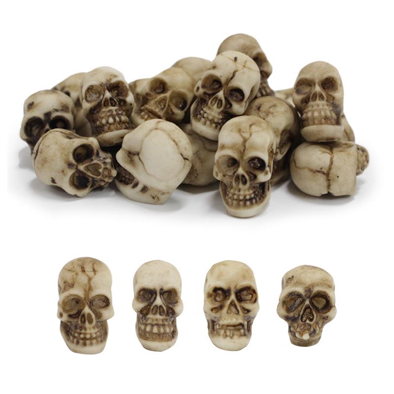 Skull Simulation Medium Set: Creative Flower Pot & Micro Landscape Paving Stone Ornaments.