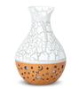 USB Direct Plug-In Wood Grain Flower Vase Humidifier with Colorful Atmosphere Light Spray Device Portable Cracked Wood Pattern