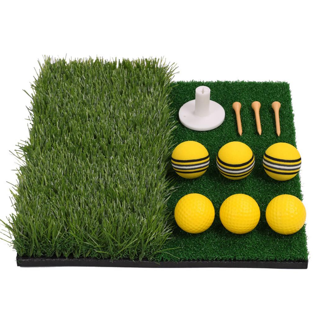 Synthetic Turf Golf Hitting Pad Golf Path Feedback Golf Practice Swing Path Golf Training Aid Equipment