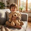 Yellow Droopy-eared Dog Plush Toy Animal Home Decoration High-quality And Comfortable Children's Birthday Gift Companion Gift