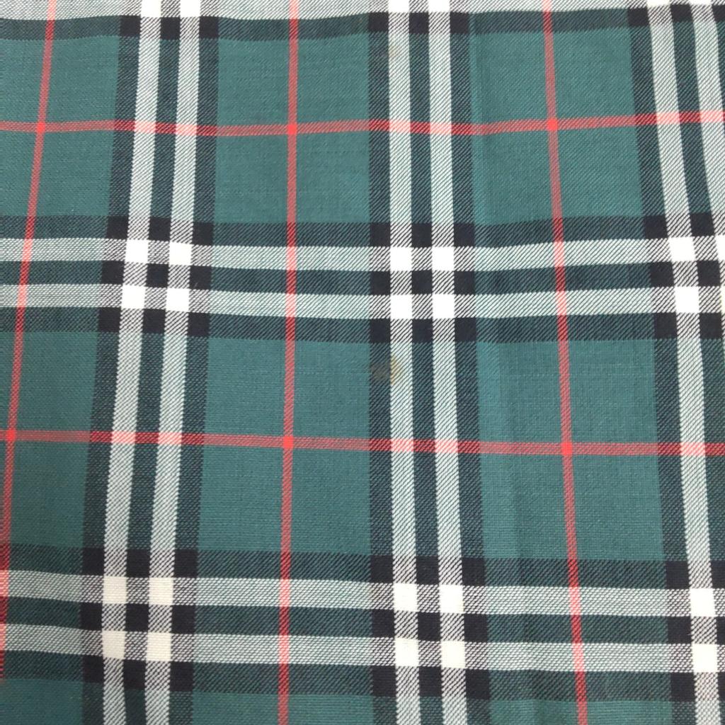 80s-90s Vintage Burberrys tight skirt knee length 9 M dark green check(USED)