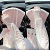 Gentle Fairy-like Lace Sun Protection Ice Sleeves, Thin Driving Sun Protection Loose Sleeves, Women's Ice Silk Sleeves, Breathable In Summer
