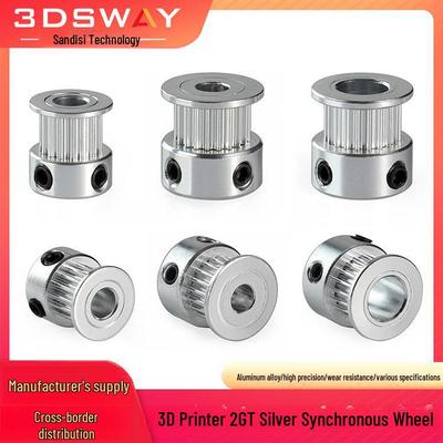 2GT Timing Pulley Gear: 16/20 Teeth, 5/8mm Bore, 6mm Belt Width for 3D Printers