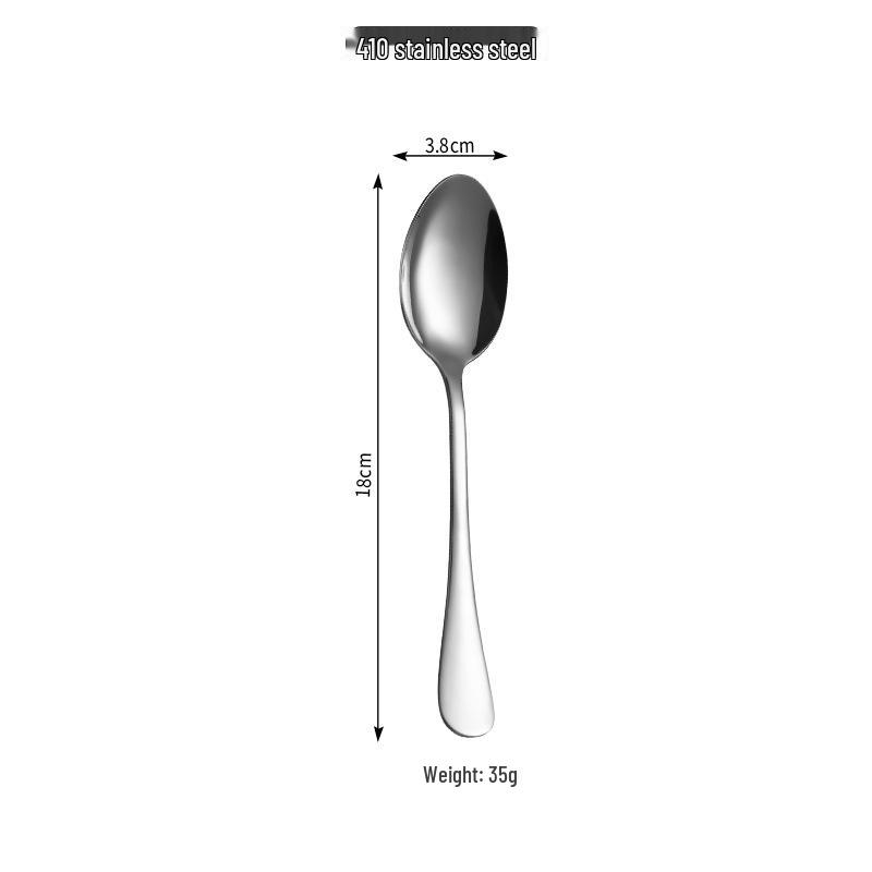 Korean Long Handle Stainless Steel Dinner Spoon