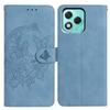 For Honor 400 Lite Case Butterfly Flower Imprinted PU Leather Wallet Stand Phone Cover