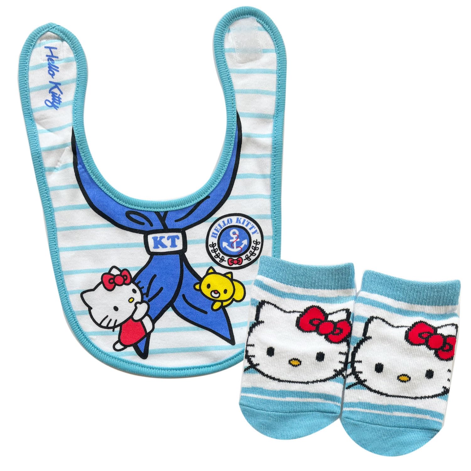 

Hello Kitty Bib and Socks Package Set Hello Kitty Border HKN1000 білий