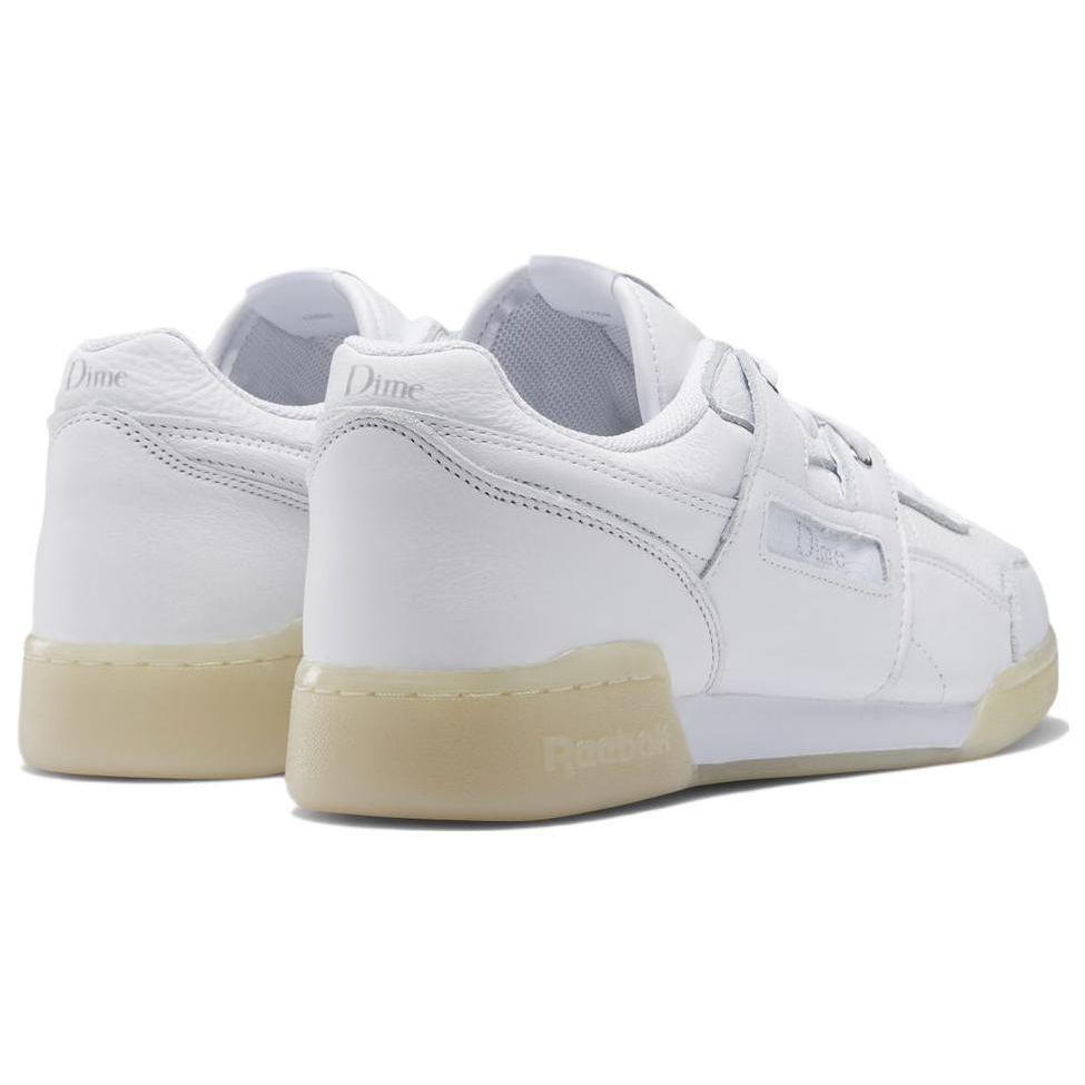 Reebok Dime x Workout Plus Weiß Unisex-Sneakers Wolkenweiß Silber-Metallic Stuck GW9767