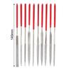 STONEGO 5PCS/10PCS Set de limes aiguilles 3x140mm Outil d'artisanat pour la gravure sur diamant de joaillier Outil à main pour métal, verre, pierre