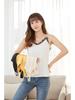 New Spring/Summer Loose Backless Solid Color Silk V-Neck Lace Camisole for Women