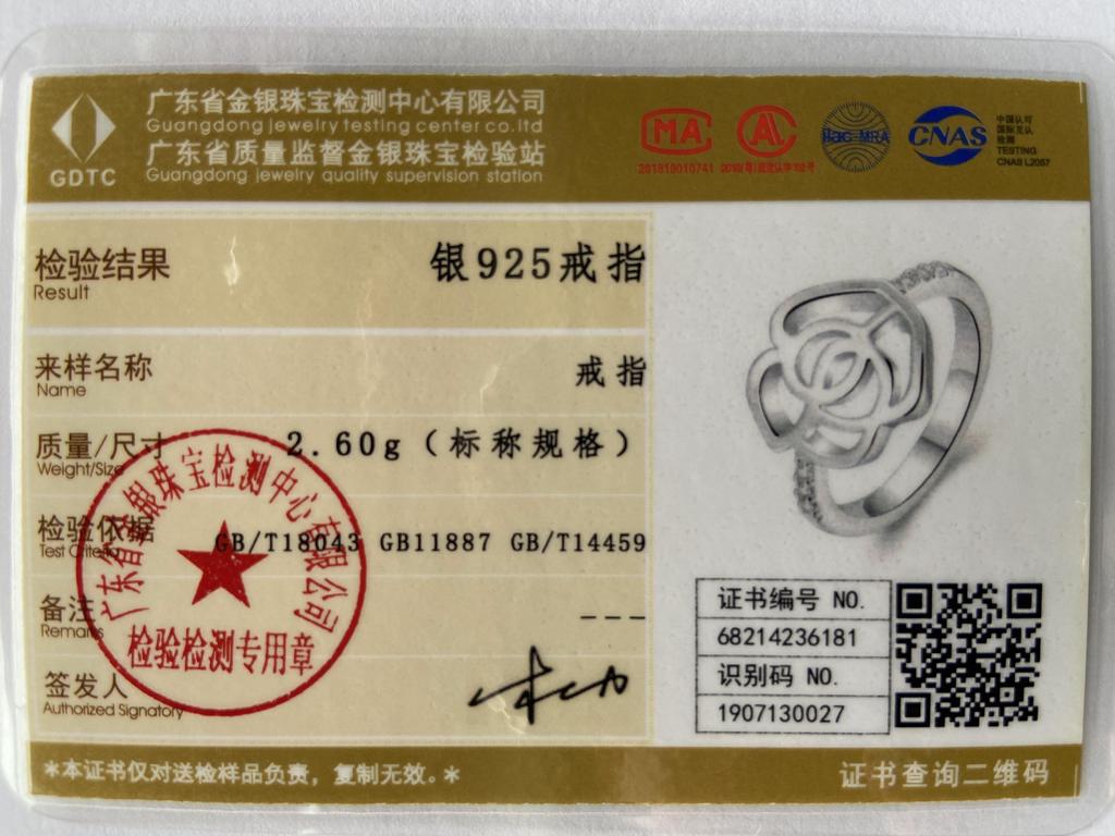 925 srebro kwiat AAA pierścionek z cyrkonią Party prezent modna biżuteria