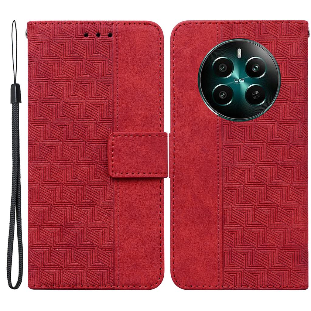 For Realme 12 4G/12+ 5G/Narzo 70 Pro 5G Case Full Protection Geometry Imprinted Phone Cover