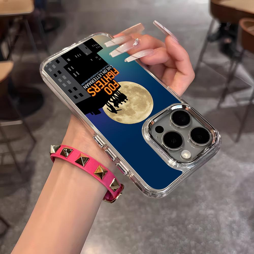 

The Band F-FOO F-FIGHTERS Phone Case For IPhone 17 Air 16 15 14 13 12 11 Pro Pro Max Plus Transparent Soft Cover iPhone 15