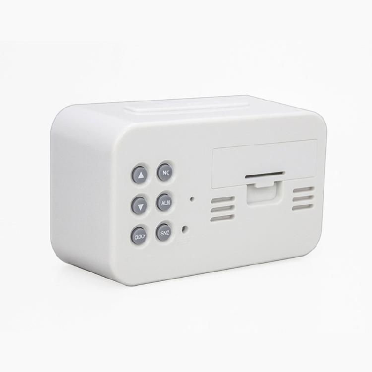 Elegant LCD Alarm Clock with Bright Backlights Multiple Alarms Calendar and Temperature Display for Bedsides Table