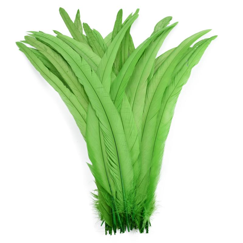 100Pcs Natural Rooster Feathers for Decoration 25-35cm 10-12" Chicken Pheasant Carnival Handicraft Accessories Decor For Clothes