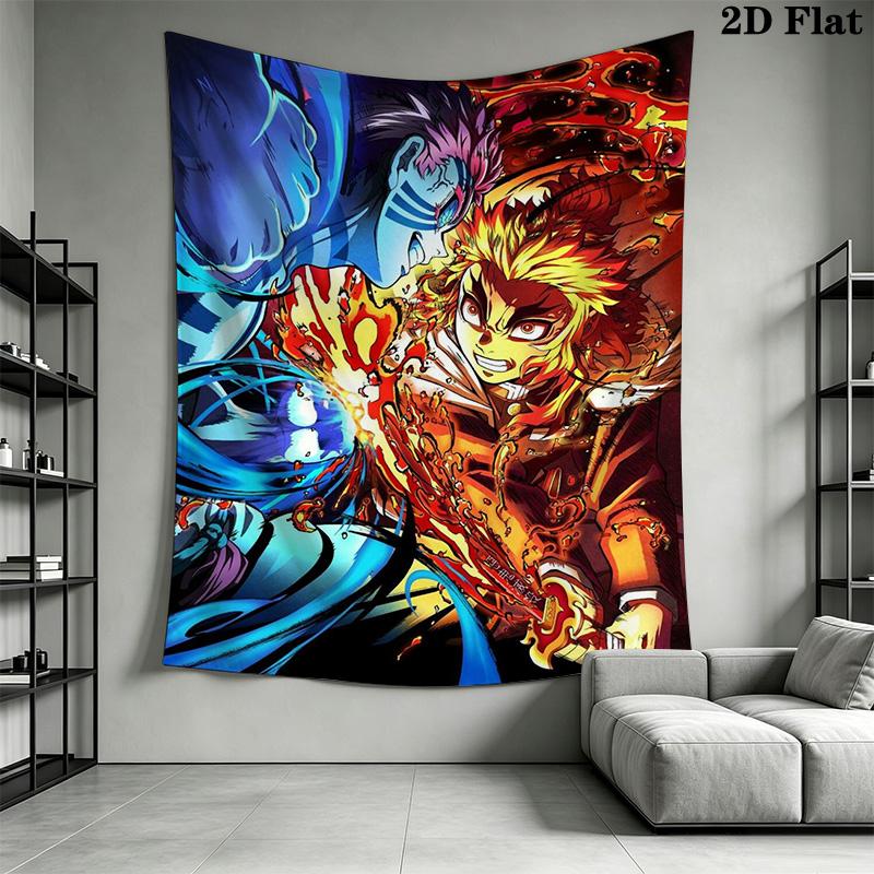 Demon Slayer Pattern Home Decor Tapestry, Wall Hanging, Decorative RV Wall Cloth.SGT0917332