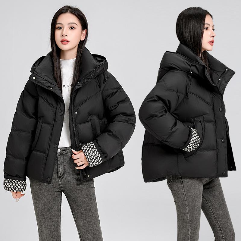 Cotton clothes women's short 2025 winter clothes Korean version of loose hooded down cotton jackets casual fashion thickened padded jacket trends