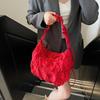 New Zipper Solid Popularity Persality Crossbody Bags for Women 2026 High Quality Sense of Luxury Wrinkles Cloth Shoulder Bags