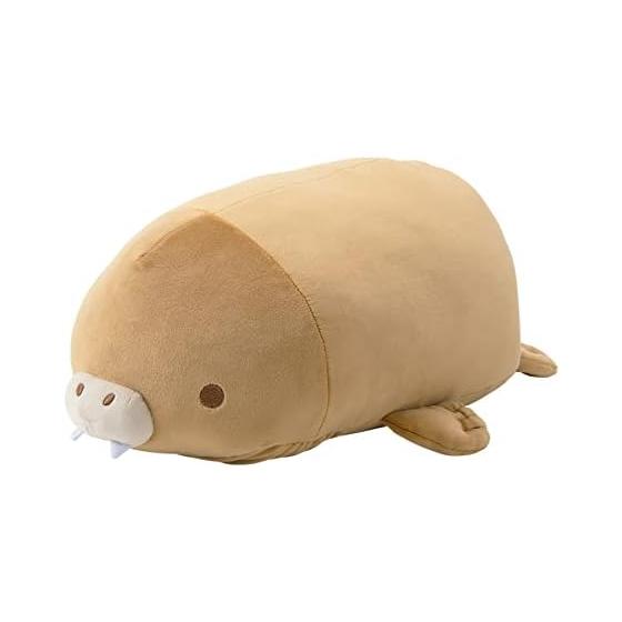 Ribuhaato Bolster Marshmallow Aquamie Walrus (Total Length Approx. 27cm) Plush Waist Pad 98205-31