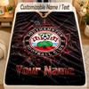 Flannel BlanketSouthampton FC Custom Name Text Personalized Soft Warm Throw Blanket Home Decor Gift